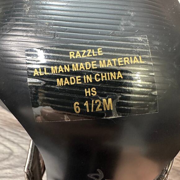 Charles by Charles David 'Razzle' Chunky Heel Slide Sandal Womens 6.5M Metallic - Picture 8 of 9